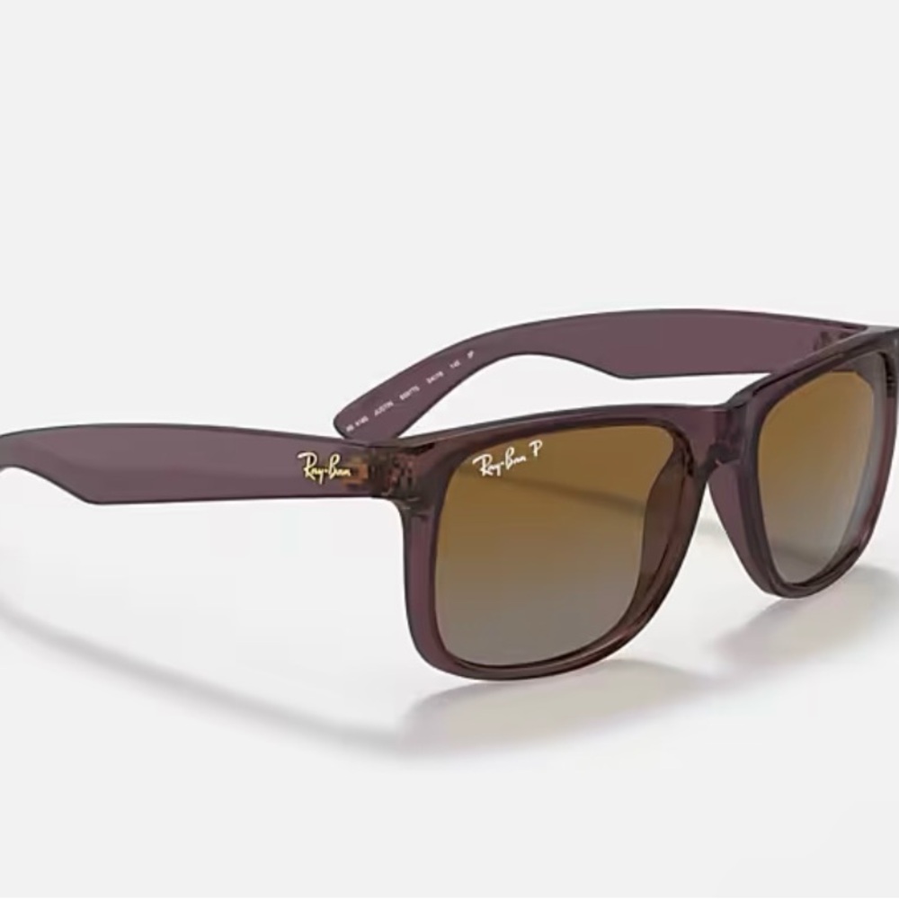Ray-Ban JUSTIN Classic RB4165 6597/T5 54-16 Brown Clear Frame - Picture 7 of 16